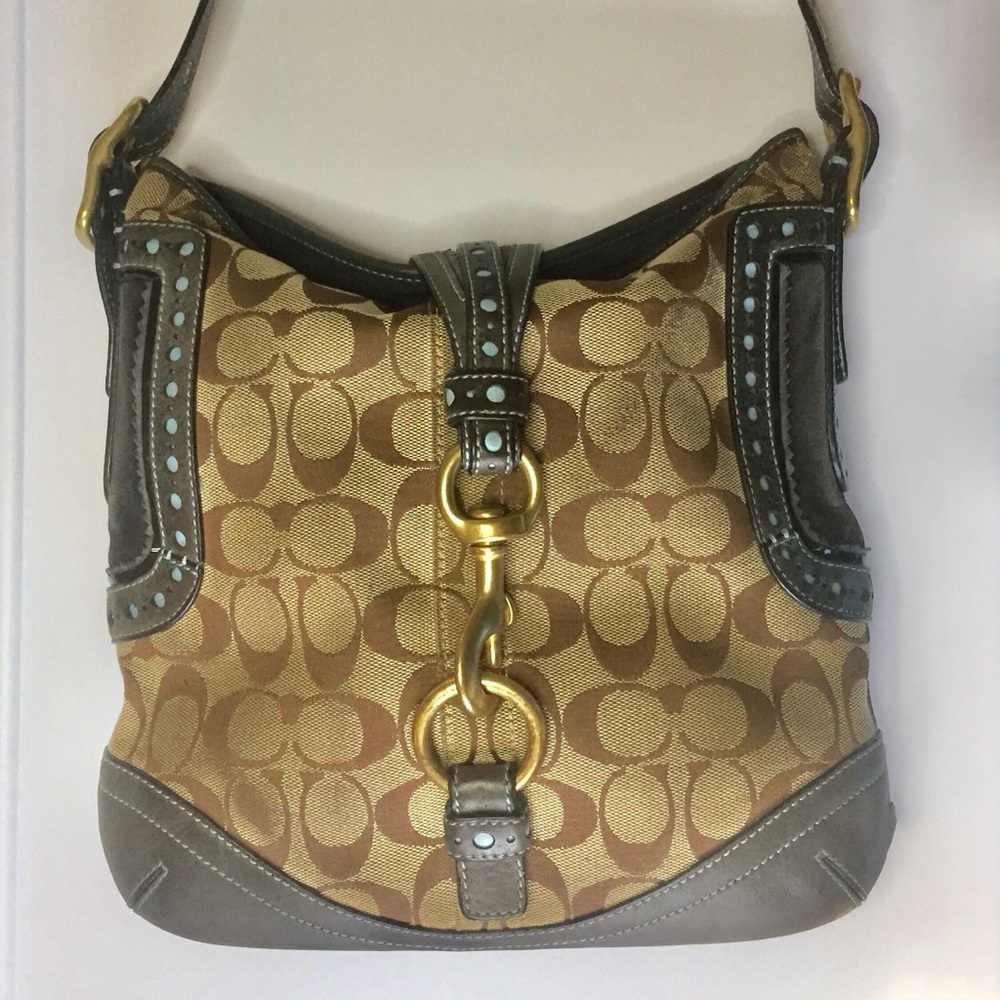 Coach Vintage Signature Canvas and Leather Bag
